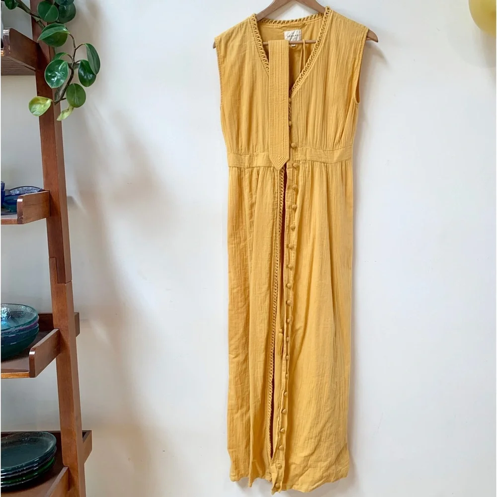 Sezane Cecilia Dress in Honey - Picture 7 of 10